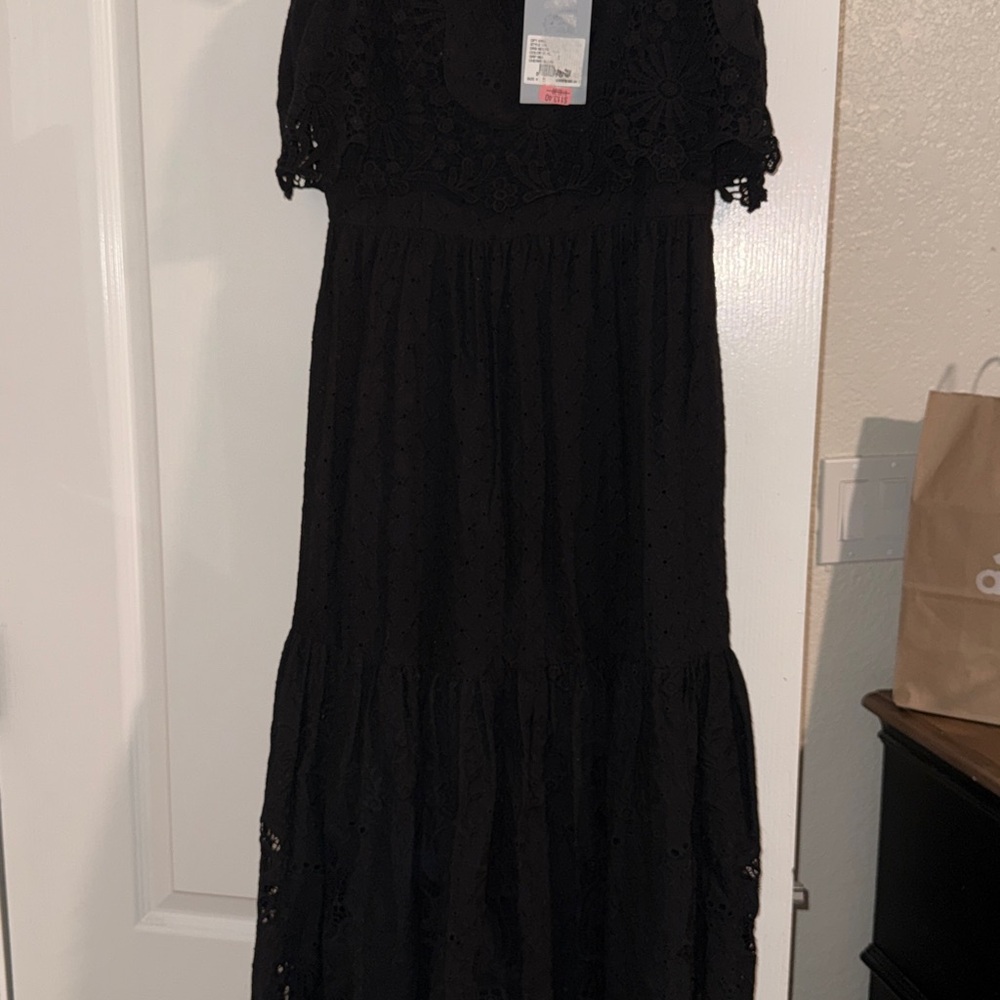 Antonio Melani Black Lace Detail Dress